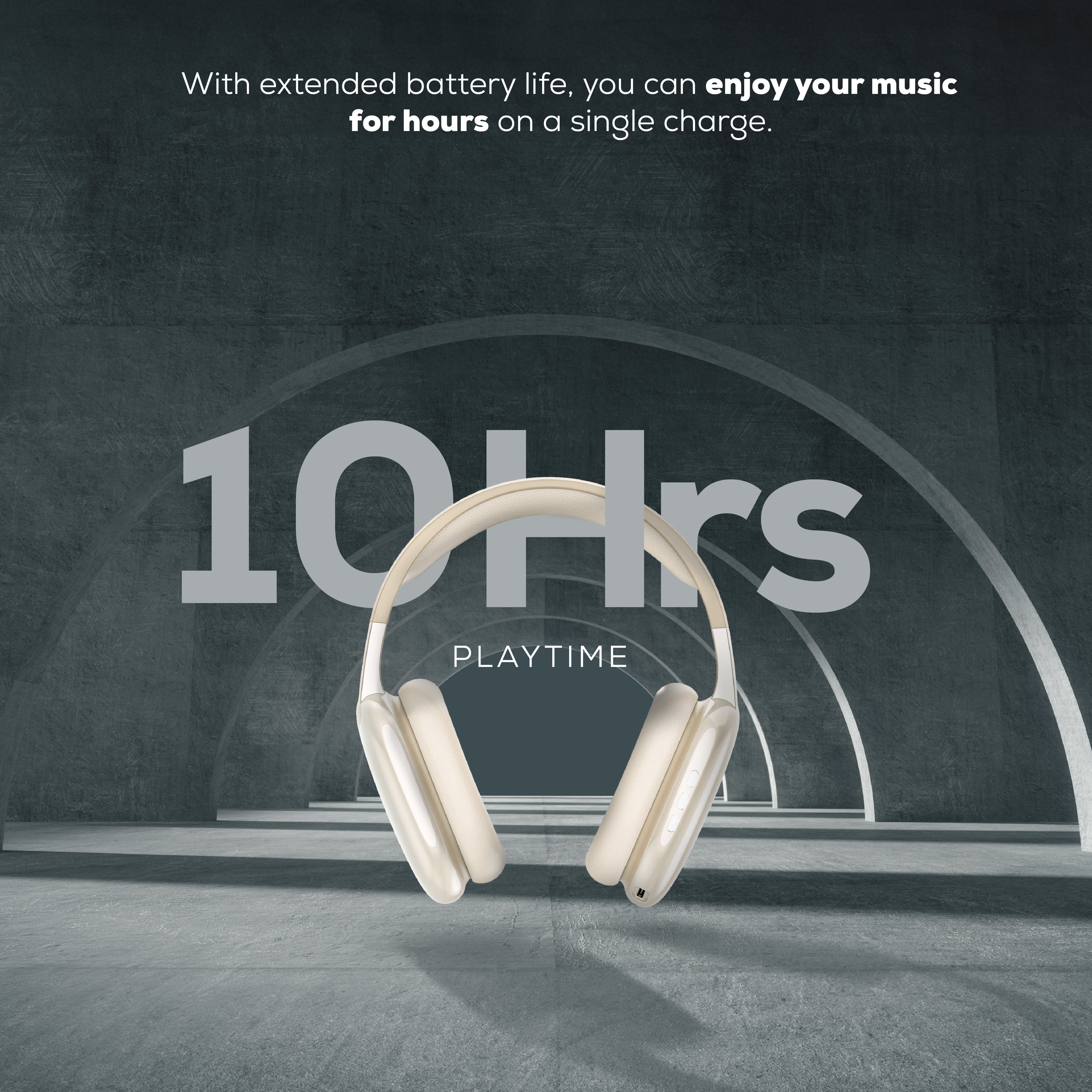 Gabba Goods Platinum Vibe Over-Ear Bluetooth Headphones